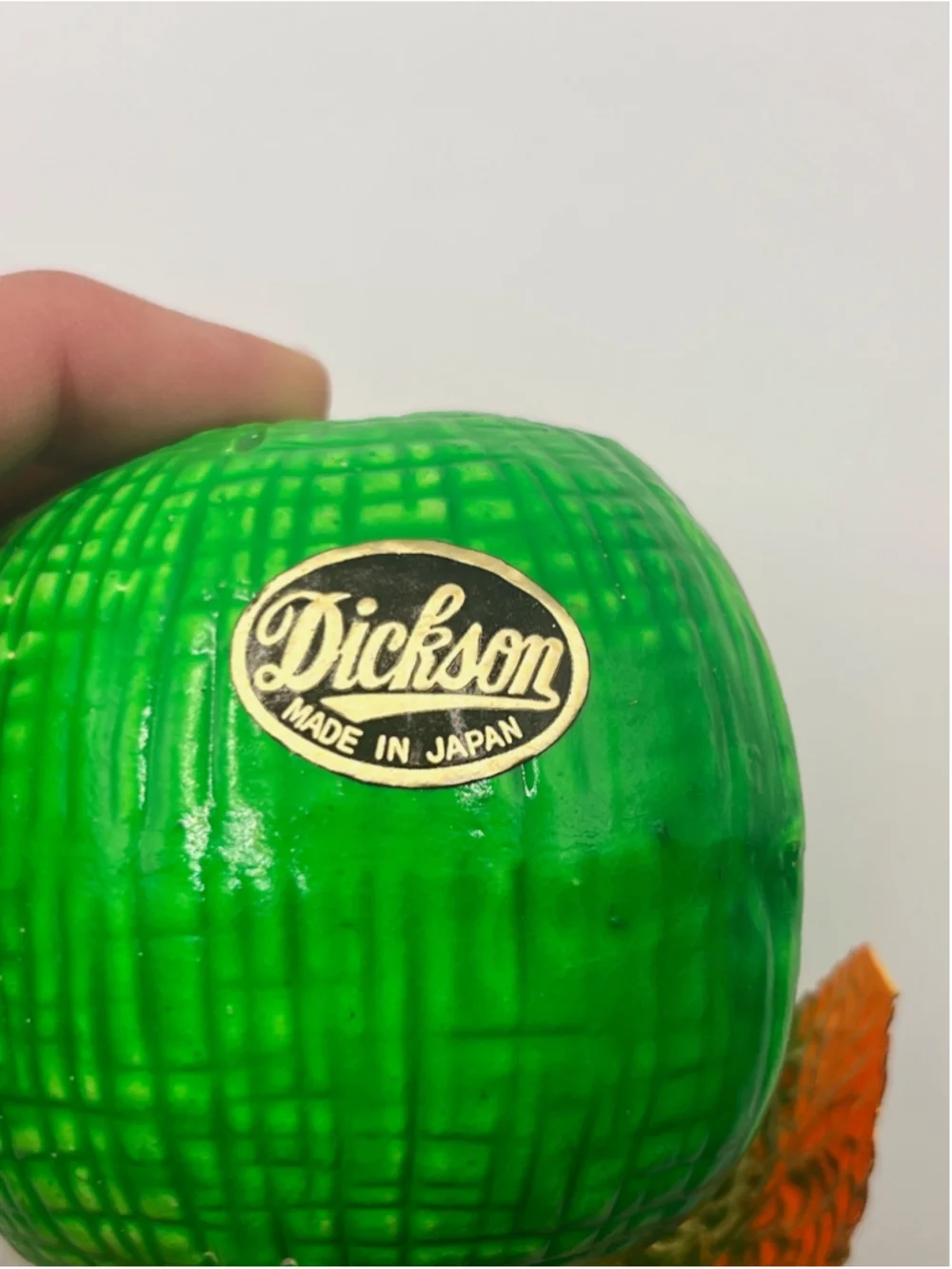 Vintage Dickson Japan Set of 6 Fruit Christmas Ornaments Apple Pear Lemon MCM